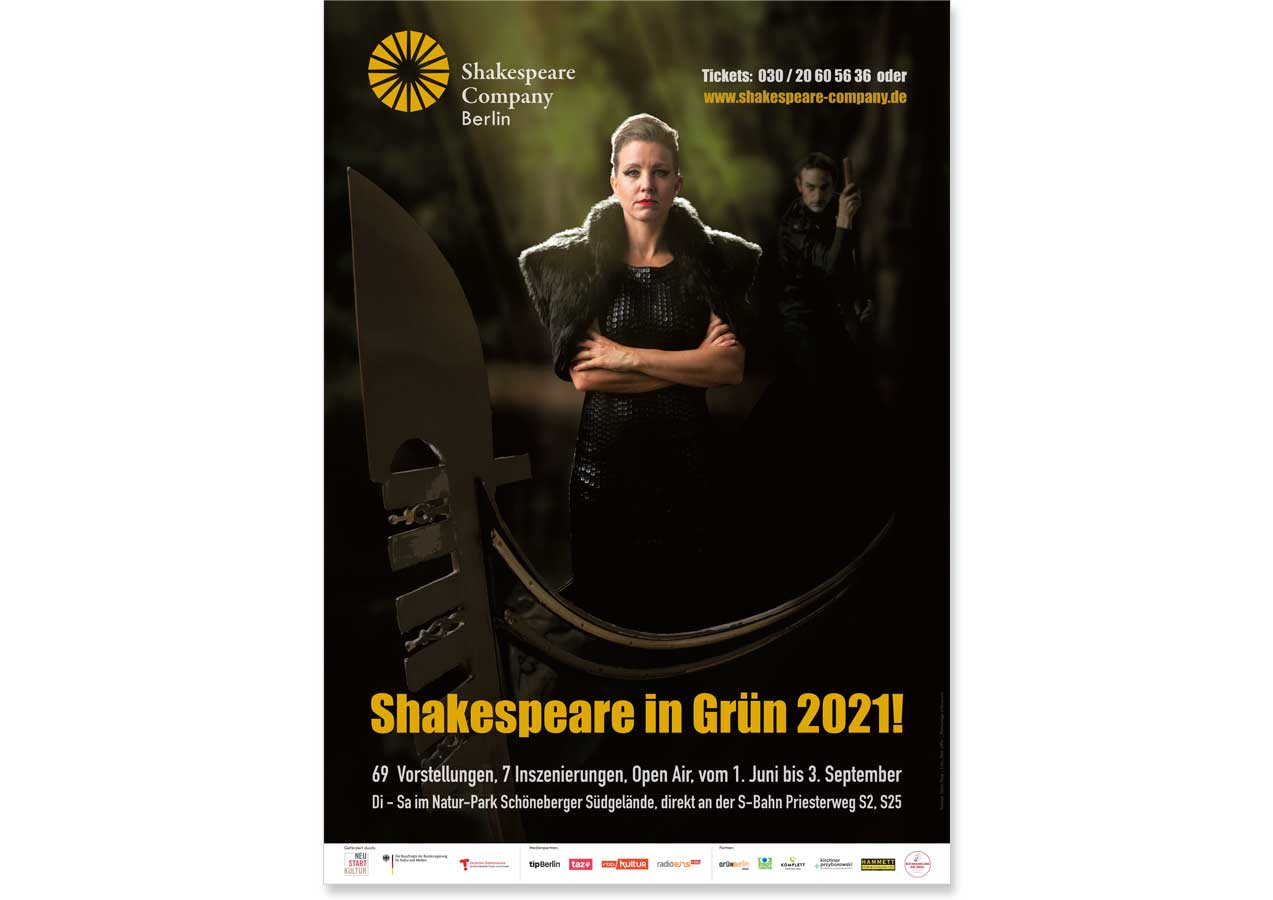 Plakat, "Othello", Shakespeare Company Berlin